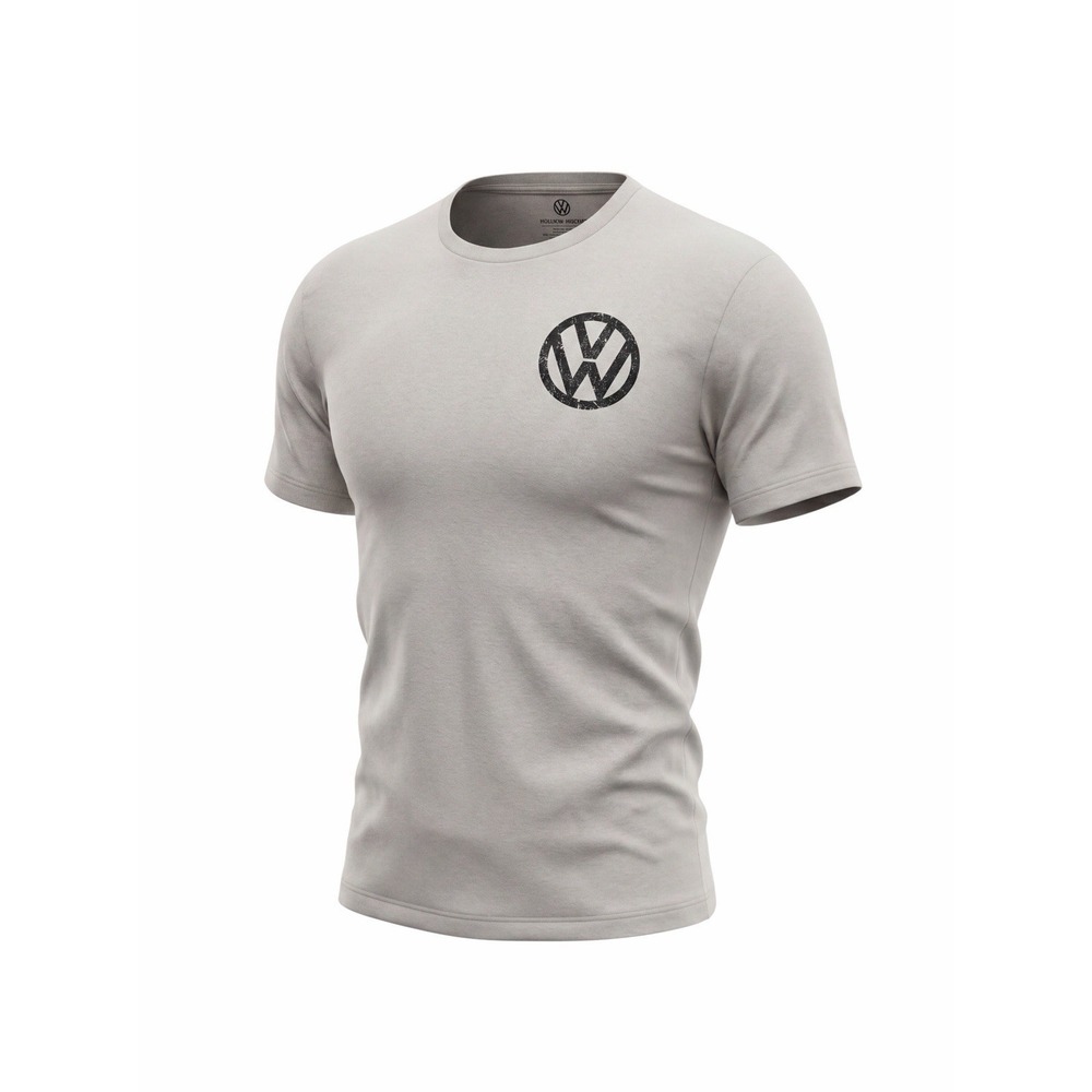 RARE Volkswagen Men L Short Sleeve Crew Neck T-Shirt Graphic Print VW‎ Logo